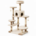 Arbre à chat en bois MDF et sisal, 150 cm
