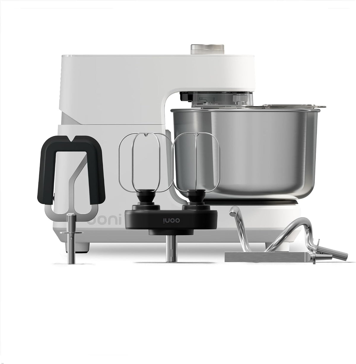 Ooni Machines à pâtes, 4,8 L, Blanc, Halo Core Pétrin Spirale Machine Pâte Pizza Polaire