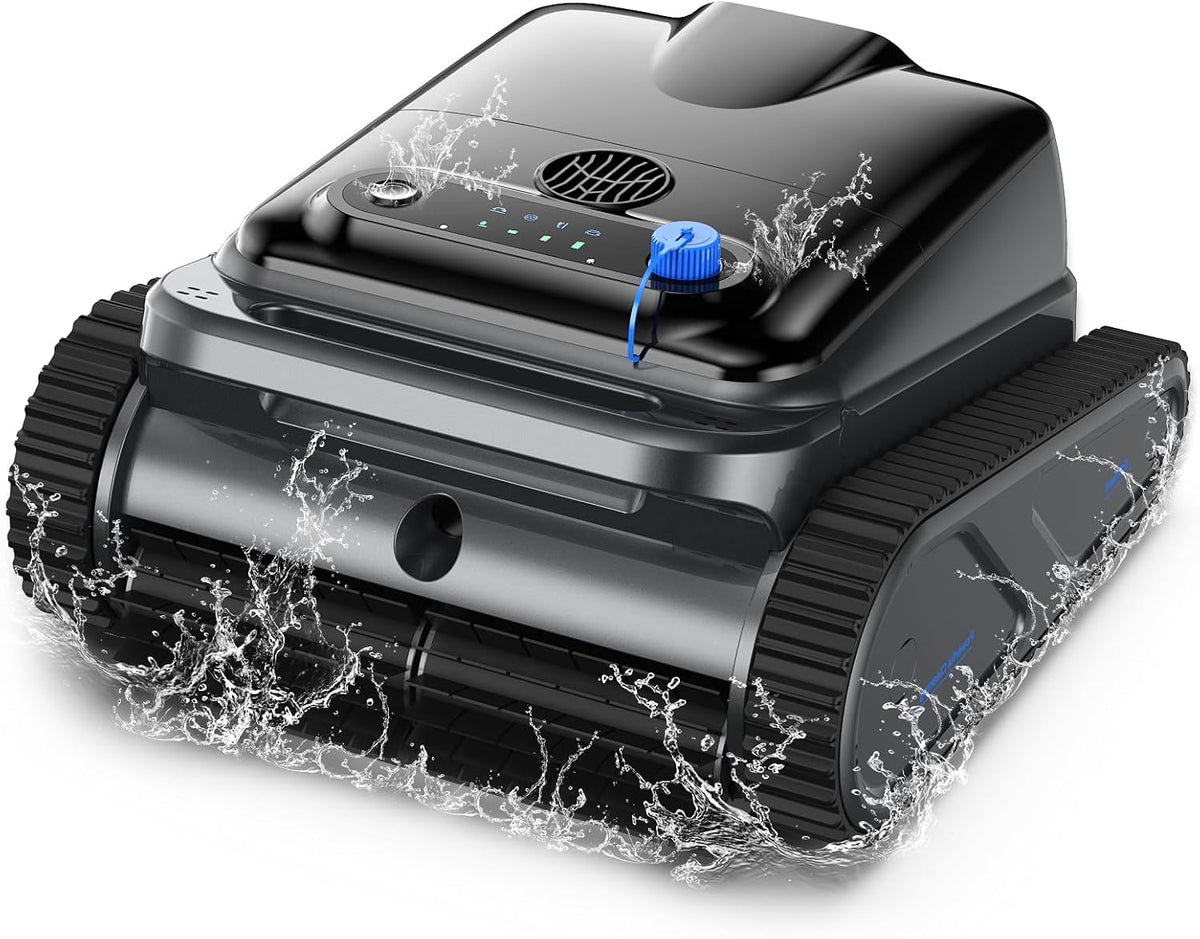 Bocxi Systèmes de nettoyage automatique, Noir, (2026) Y50SE Robot Piscine Fond et Parois, Ligne d'eau, Robot de Piscine sans Fil