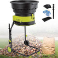 ZHIGUANYUN broyeur, 2 500 W, 50M, Noir, de Feuilles électrique, Compost sans Lames avec Roues et Sac de Rangement