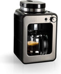 YNIYUJKL machine à café, acier inoxydable, résistant à l'usure, antirouille, facile à nettoyer., Noir/Argenté