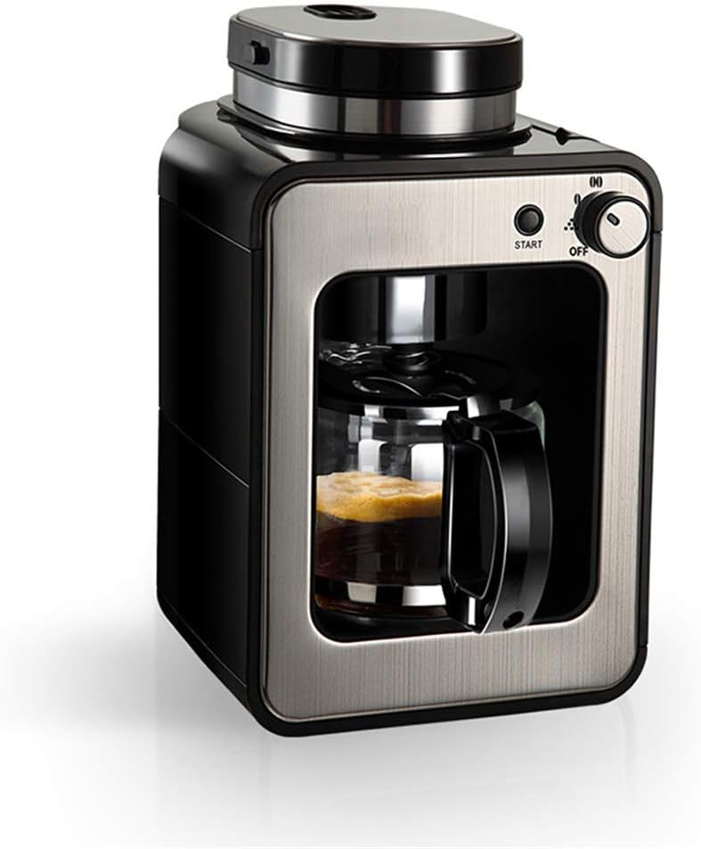 YNIYUJKL machine à café, acier inoxydable, résistant à l'usure, antirouille, facile à nettoyer., Noir/Argenté