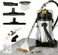 Sunseota aspirateur eau et poussière, 40 L, acier inoxydable, Noir, Nettoyeur de Tapis Professionnel 3 en 1