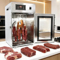 Suyaoquant déshydrateur alimentaire, 340 × 400 × 550 mm, 800 W, acier inoxydable, Gris, Sechoir Viande Charcuterie