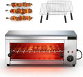 YXYLJOZ Grills électriques, Argenté, Gril électrique Professionnel de Type Salamandre, Barbecue et Appareil à Fondre Le Fromage