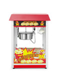 HENDI Appareils à popcorn, 150 g, 230 V, 1155 W, 560x420, 760 mm, Argenté/Rouge, Machine à pop-corn, aluminium
