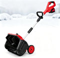 HEROADNCKFOAM Chasse-neige, Alliage + Plastique, Noir, Unité de Pelle à Neige Électrique Sans Fil à Moteur Sans Balais