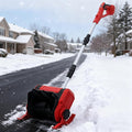 ORIDLECTAL batterie, 1200 W, 20 V, 4,0 Ah, 32 cm, Noir, Deneigeuse, Fraise a Neige Electrique, Pelle a Neige Electrique