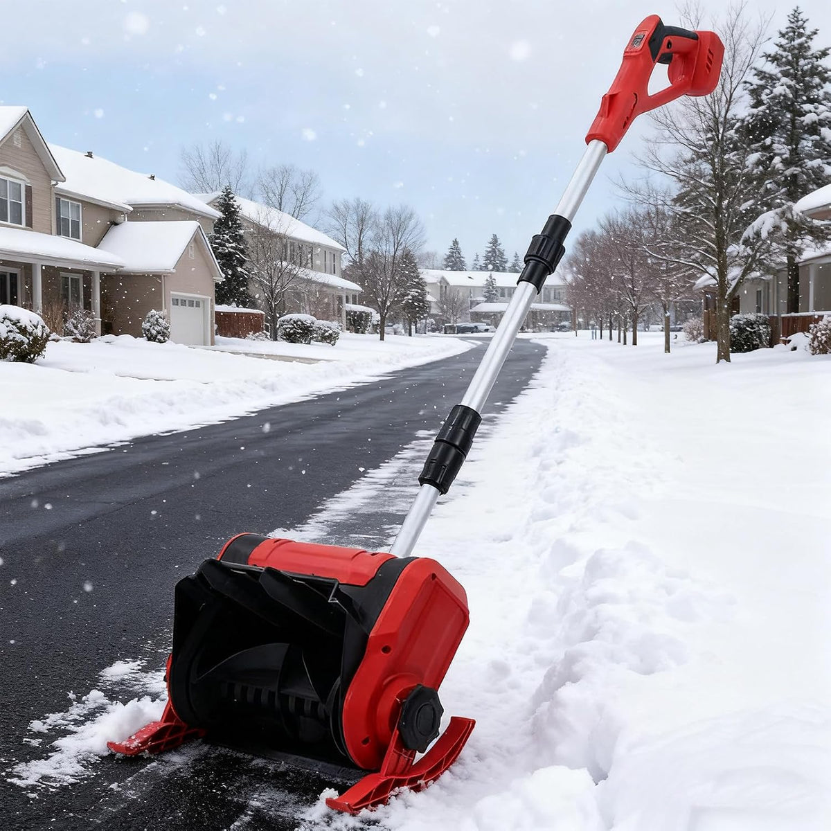 ORIDLECTAL batterie, 1200 W, 20 V, 4,0 Ah, 32 cm, Noir, Deneigeuse, Fraise a Neige Electrique, Pelle a Neige Electrique