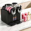 RoyceBee sorbetière, 2,0 L × 2 cuves, 380 W, Noir, Machine à Boissons Glacées Commerciale, Machine à Granités avec Contrôle Tactile
