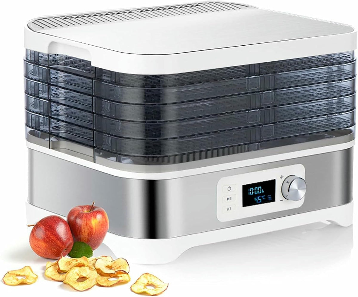 XSDAJSD déshydrateur alimentaire, Argenté, Domestique, séchoir en Acier Inoxydable, séchoir à air électrique
