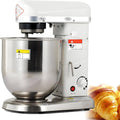 ByBoDi robot de cuisine, 5 L / 7 L / 10 L, 350 W / 500 W, 7 L, Acier inoxydable, Argenté/Blanc, Robot pâtissier Professionnel sur Socle