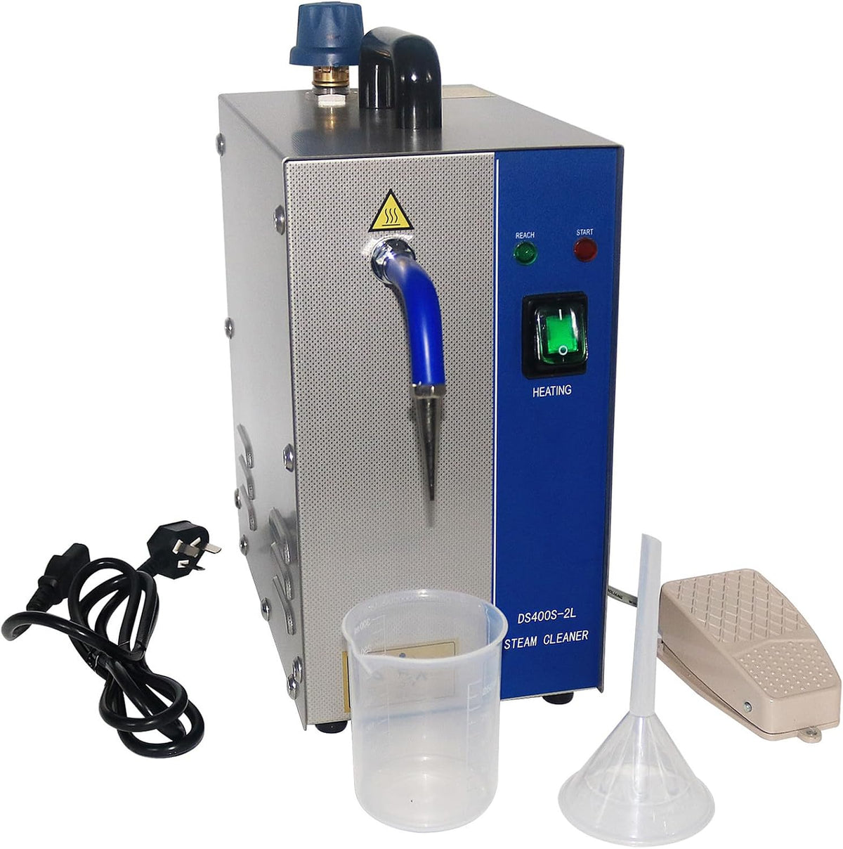 HENGCMM nettoyeur vapeur, 1300 W/2200 W, 220 V-50 Hz, 2 L, 4 L, 1300 W, acier inoxydable 304, Argenté