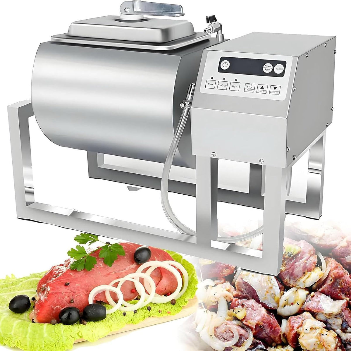 Marinateur Attendrisseurs à viande, 16,3 kg, Noir, de gobelet à viande, machine à mariner sous vide