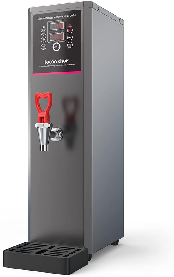 Lecon Distributeurs d'eau chaude, 15 l, 3000 W, Argenté, Machine à eau chaude électrique, acier inoxydable