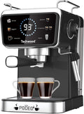 Techwood Machines à café 1 tasse, Noir, Machine Expresso TCA-1386EXN