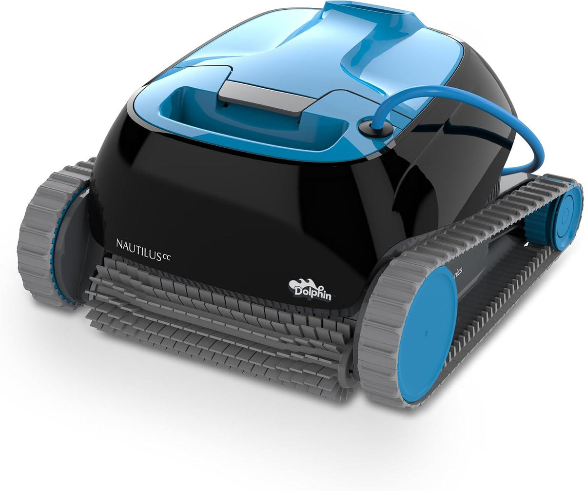Dolphin Systèmes de nettoyage automatique, 10 m, Noir, Nautilus CC Aspirateur Piscine pour Piscine Hors-Sol Jusqu'à