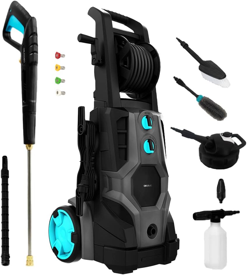 Cecotec Nettoyeurs haute-pression, 3200 W, 540 l, 14 m, Noir, HydroBoost 3200 TotalClean, Moteur Brushless