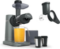 NINJA presse-agrumes, 700 ml, 1,1 L, Gris, Extracteur de jus à froid 3-en-1, carafe de JC152EU, pièces amovibles compatibles lave-vaisselle