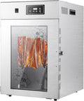 Cashwise déshydrateur alimentaire, 340 x 400 x 550 mm, 800 W, 220-240 V, Acier inoxydable de qualité alimentaire, Argenté