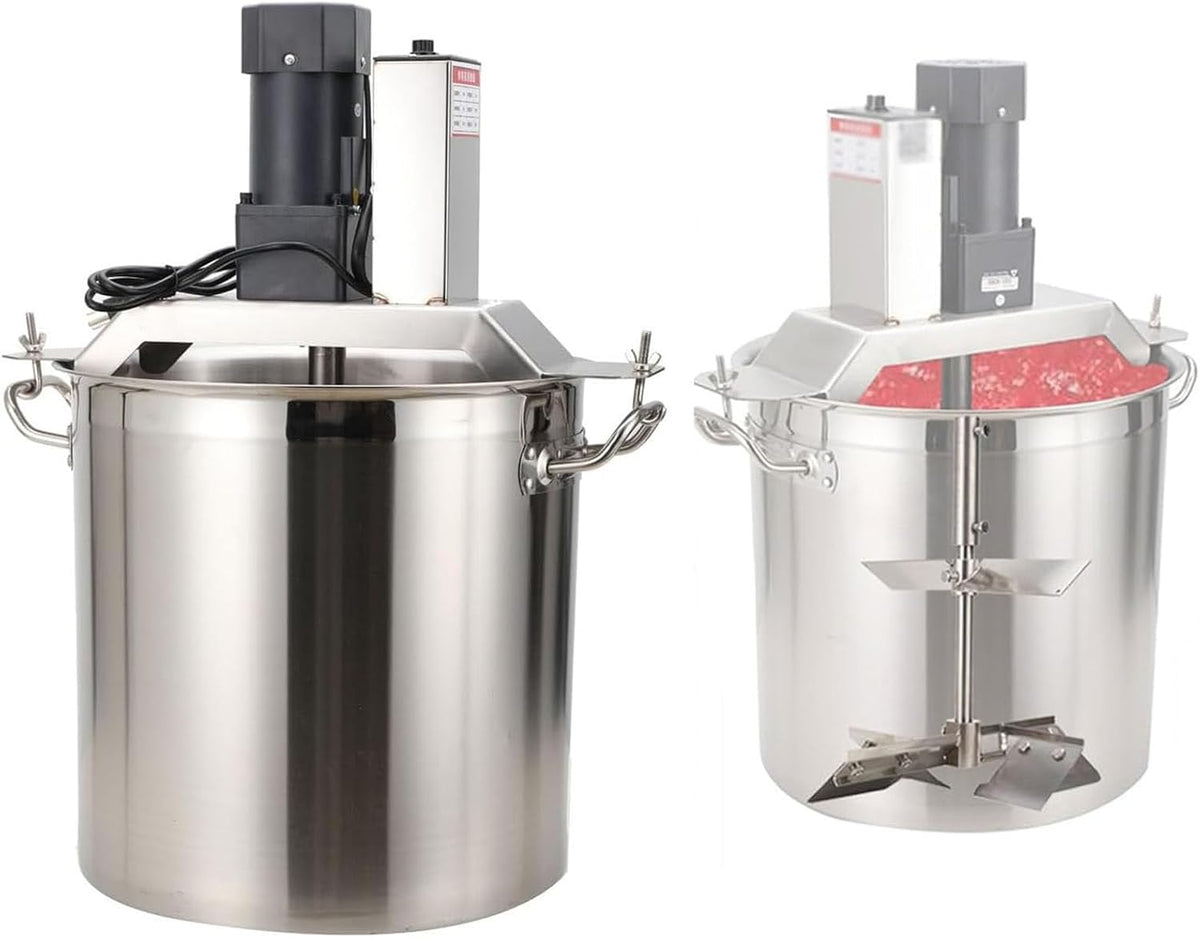 YXYLJOZ blender, 40 L, Noir, Mélangeur automatique pour aliments, mélangeur chauffant professionnel, à vitesse réglable