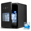 LIFEZEAL machine à glaçons, Noir, Sphériques 4 PCS Sans-Fissure en 38-39 Min, Sphériques Transparentes Panneau LED