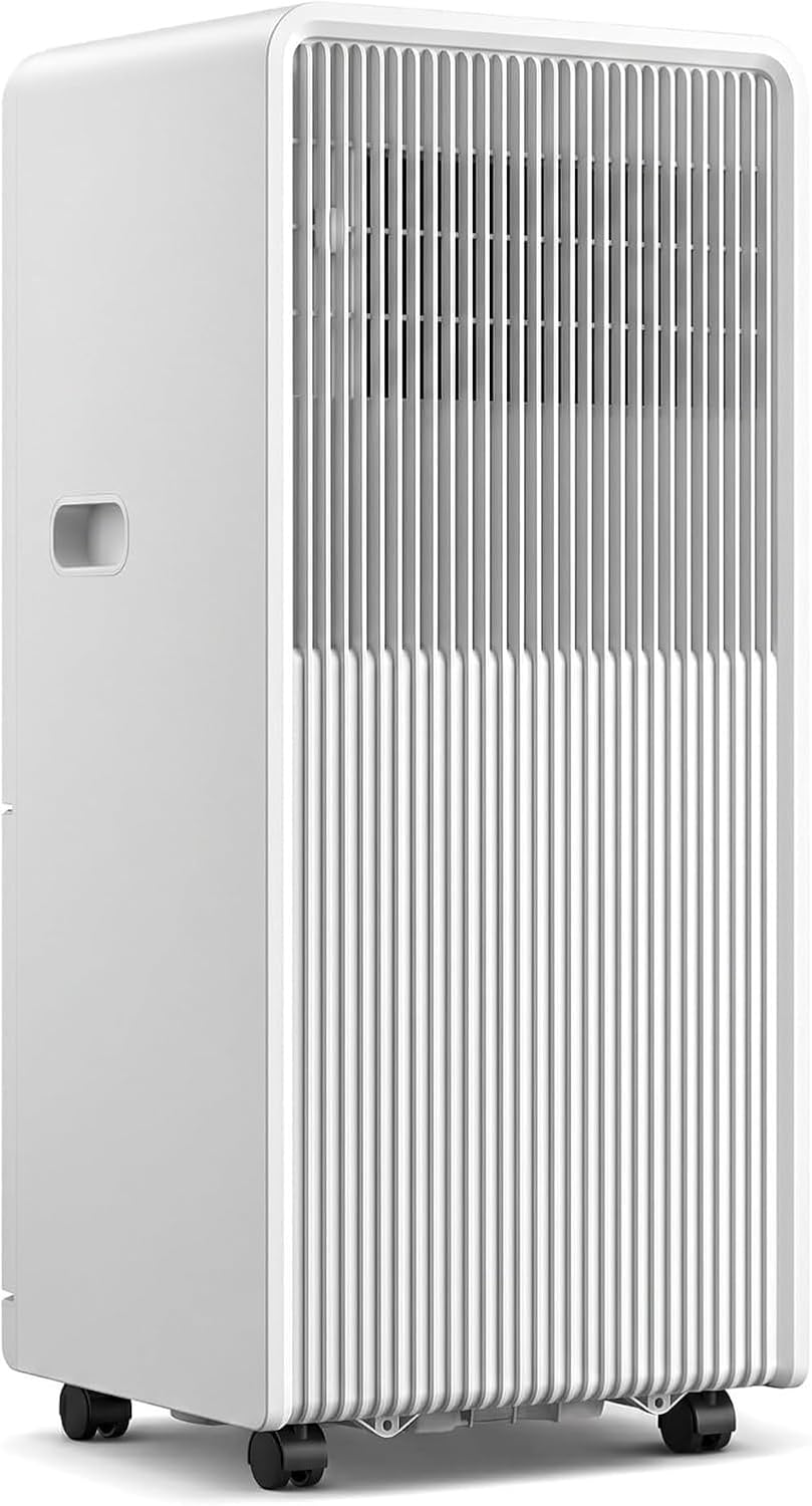 HUANQIN climatiseur portable, 12000 BTU, 35 m, 11000 BTU, Blanc, Climatiseur Mobile Refroidit ², Déshumidificateur & Ventilateur