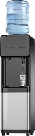 EUHOMY distributeur d'eau chaude, 18 litres, Noir, et froide à chargement par le haut, bouteilles de 10 ou