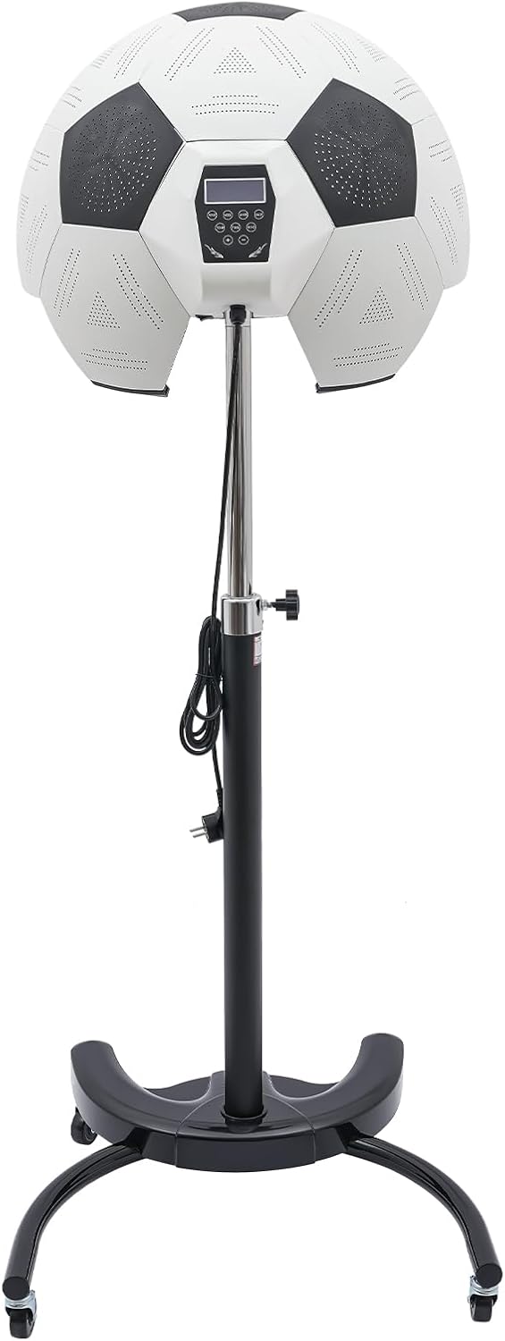 ACLICE Sèche-cheveux, 88 x 50 x 156 cm., 1200 W., 220-240 V., ABS, matériel., noir, blanc., coloration permanente