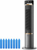 ZDMZR rafraîchisseur d'air, Blanc, Climatiseur évaporatif Portable, Réservoir D'Eau Arrière, 3 Vitesses pour Chambre Salon