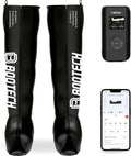 BOOTECH bottes de pressothérapie, Noir, bottes de récupération par compression d'air pour la circulation sanguine