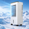 CHBCJJYP rafraîchisseur d'air, 24 x 24 x 60 cm, 75 W, Blanc, par Évaporation avec 4 Blocs Réfrigérants, Ventilateur Portable