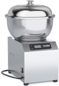 Hydravex Machines à pâtes, 5 kg, 8 kg, 1800 W, 2200 W, 8 kg, Argenté, Pétrin à pâte professionnel, couvercle et minuterie