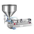 PRECISTECH Distributeurs de sirop et de miel, 110 V / 220 V, 1000 ml, Acier inoxydable, Argenté, Machine De Remplissage Pneumatique Liquide Pâte