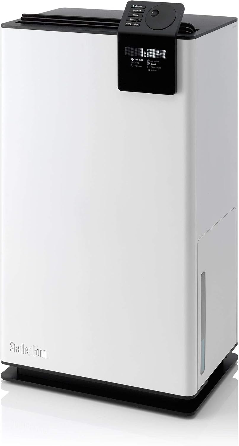 Stadler Form déshumidificateur, 20 l, 70 m, 5 l, Blanc, jusqu'à / 24 h, jusqu'à ², Électrique, réservoir, fonction pivotante