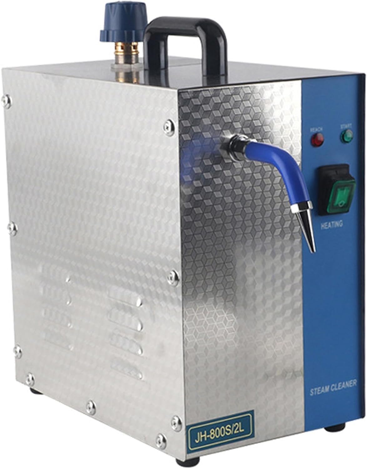 CUTANGELAR nettoyeur vapeur, 28,5 x 17,5 x 35 cm, 1300 W, 1300 W, 2600 W, 2 L, Argenté, Professionnel En Acier Inoxydable /