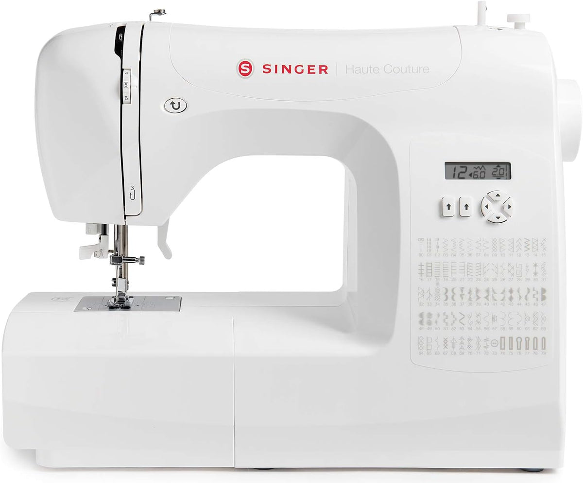 Singer machine à coudre, Gris, Haute Couture F527C électronique Professionnelle, 80 points, utilitaires, élastiques