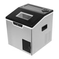 HPDTZ machine à glaçons, Noir, broyeur à glace, appareil de table avec réservoir d'eau, écran LCD, refroidissement à air pour la maison