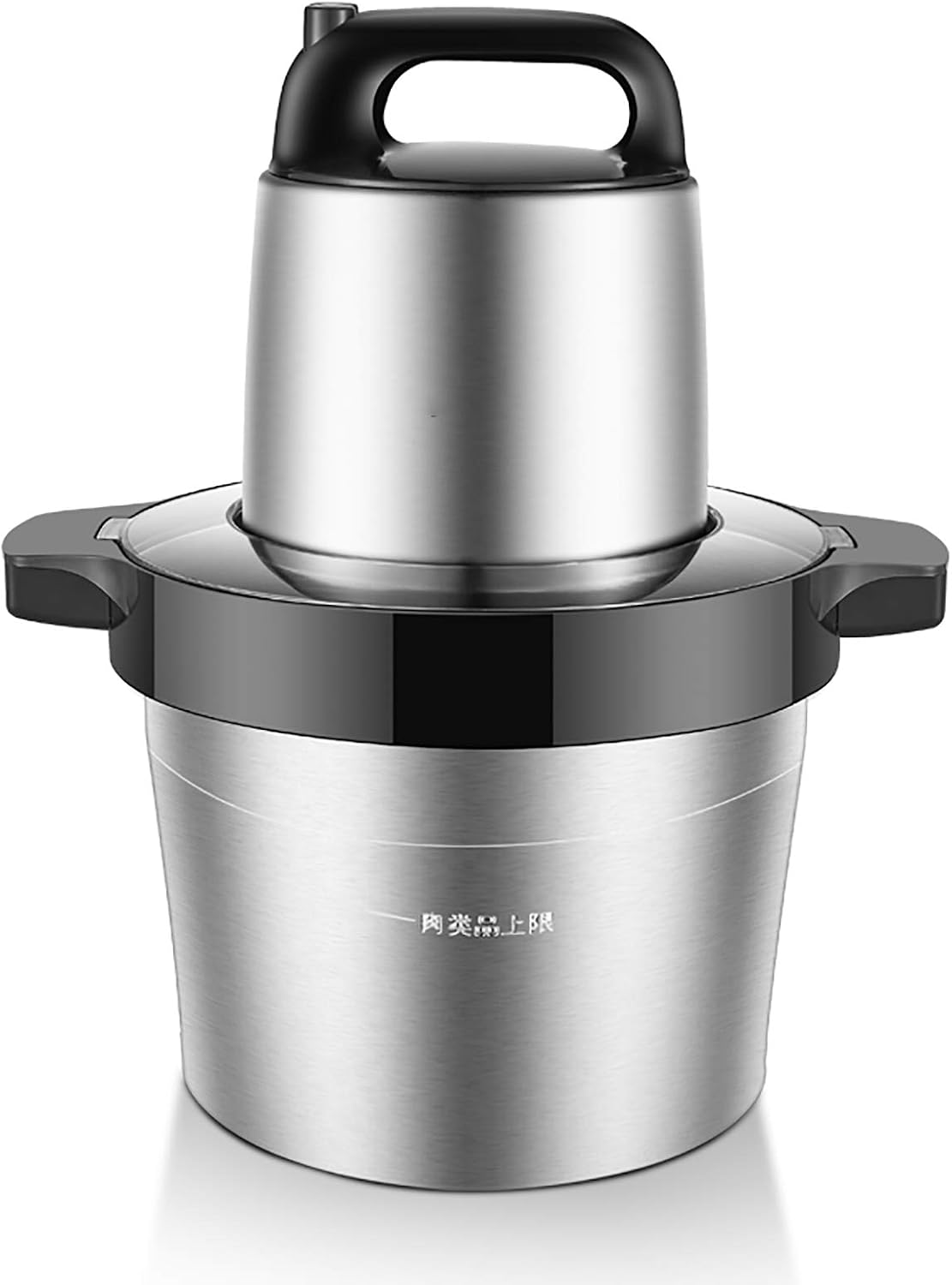 Samnuerly Hachoirs à viande, 1000 W, 6 L, Argenté, Hachoir à Viande Professionnel, 4 Lames Tranchantes, Grande Capacité