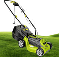 YZRDCXM tondeuse à gazon, 1600 W, 13 Pouces, Acier, Fer, Vert, Balayeuse à Gazon poussée, déchaumeuse électrique Filaire