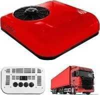 Climatiseurs portables LMRXOFE, 24 V, Rouge, Climatiseur de toit pour camping-car, Climatisation de stationnement pour mini-fourgonnettes