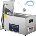 VEVOR Fournitures pour le nettoyage du laboratoire, 30 L, 220 V, Acier Inoxydable, Argenté, Nettoyeur à Ultrasons Double Fréquence