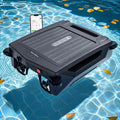 Robot Outils de nettoyage, 8 W, Noir, écumeur de Natation 80㎡, Nettoyeur de Piscine Solaire, contrôle par, aspirateur de piscine