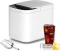 Machine machine à glaçons, 15 kg, Gris, à glaçons portable de comptoir avec autonettoyage, stérilisation UV et contrôle Wi-Fi