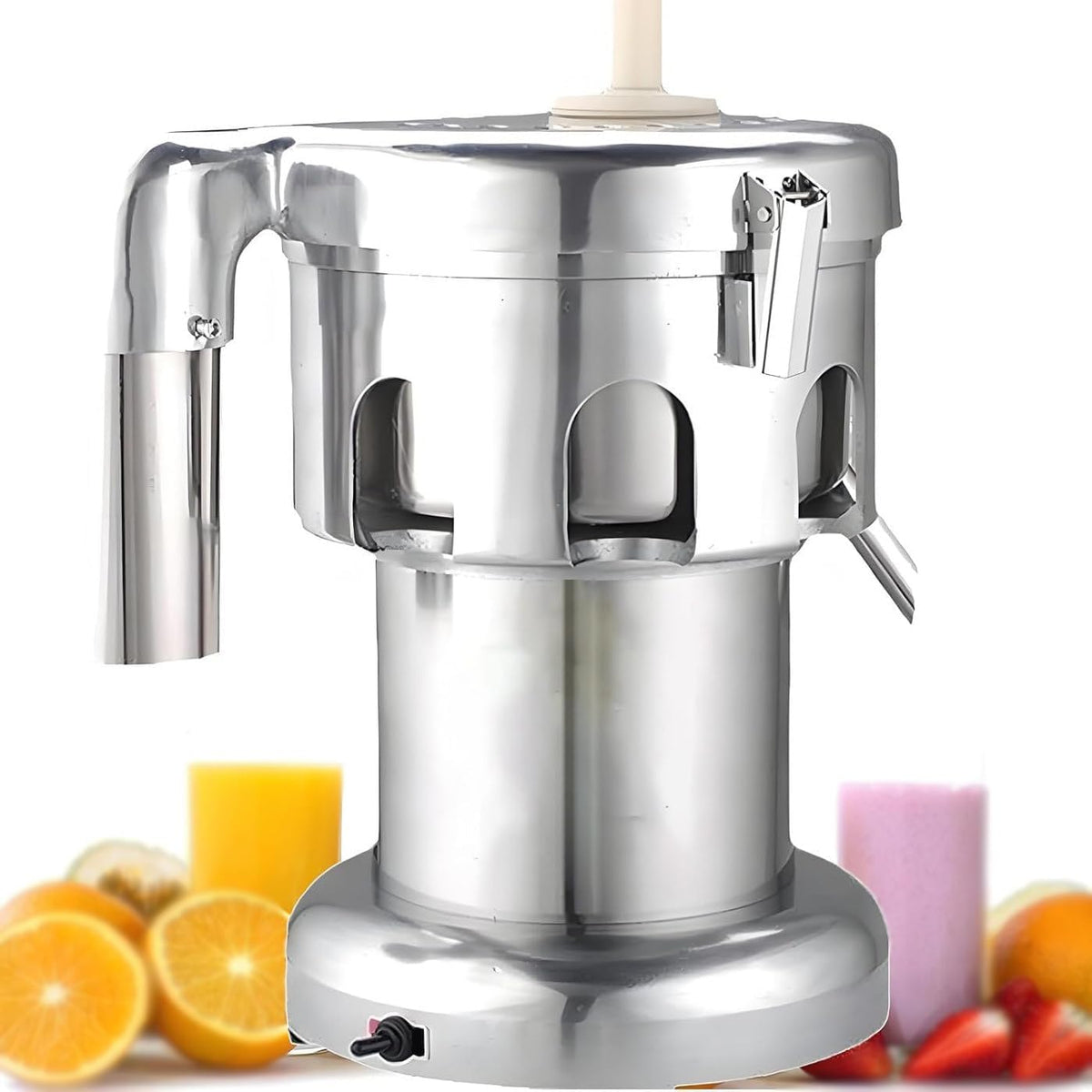 GmhXylophyte centrifugeuse, A, 370 W, 2800 TR/Min, 550 W, Argenté, Extr cteur De Jus éLectrique, Extr cteur De Jus Professionnel F cile à Utiliser
