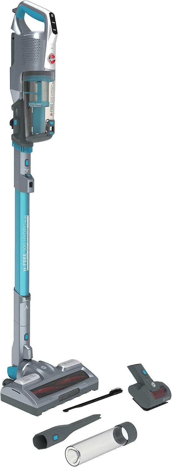 Hoover aspirateur balai sans fil, 22 V, 69 cm, Noir, HF522YSP 3-en-1, Batterie Lithium, 45 Minutes d'autonomie