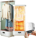 ZYLDDS Défroisseurs vapeur verticaux, Blanc, Machine à Repasser Automatique, Machine à Repasser à Vapeur, Sèche-Linge