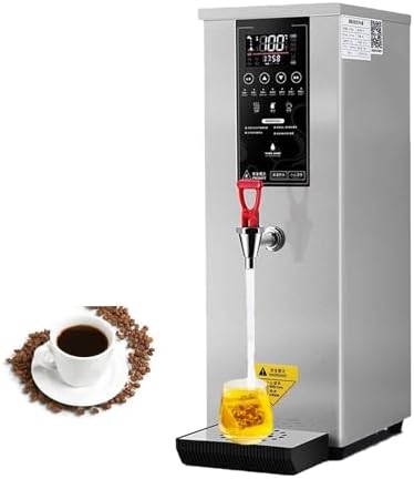 JKJZSALJ distributeur d'eau chaude, 221 × 400 × 640 mm Contenu de l'emballage, 25 L, 3 000 W, Acier inoxydable, Argenté, Professionnel