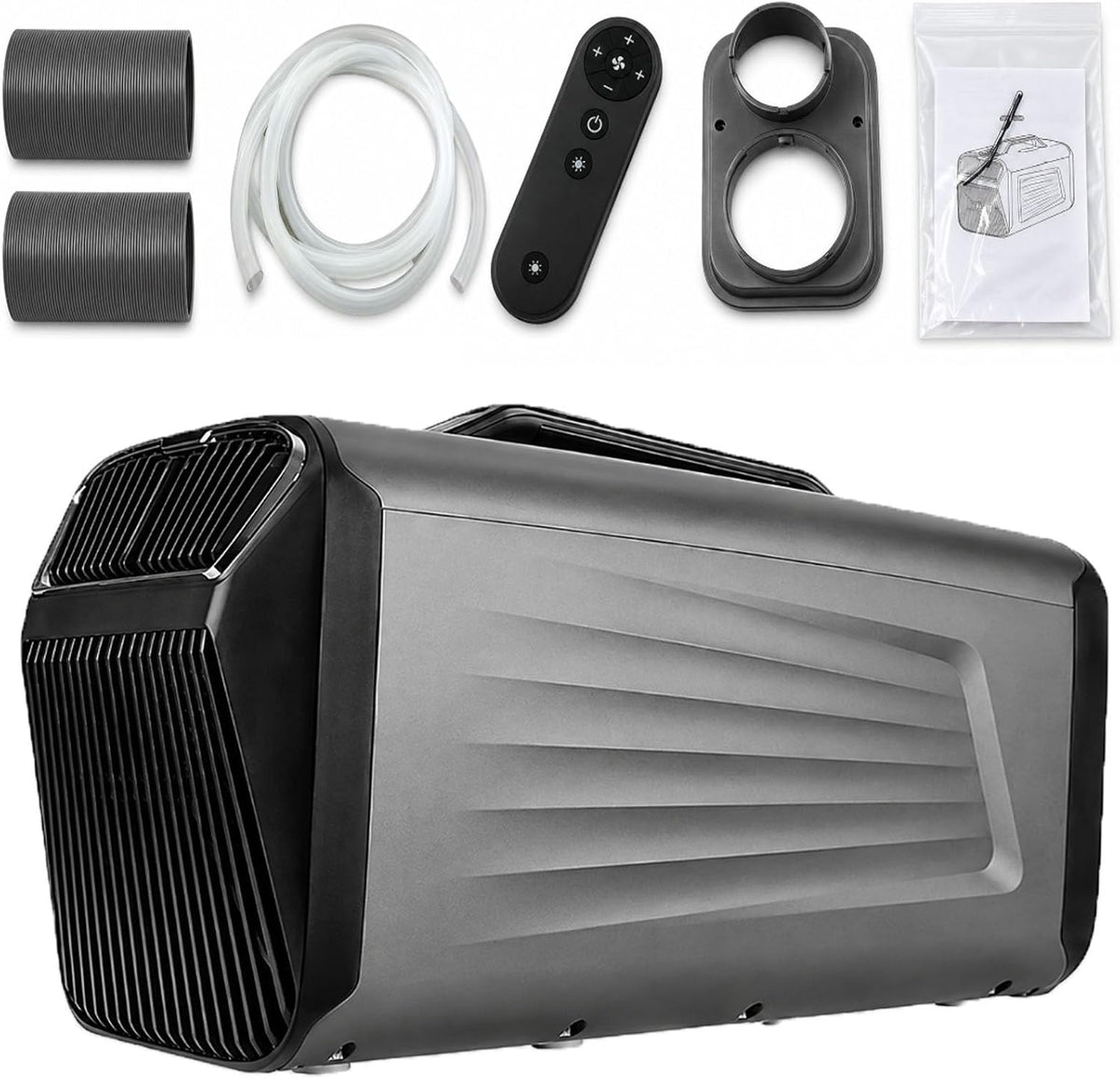 climatiseur portable ErShangMao, 57,5 x 28,9 x 34,9 cm, 5200 BTU, 400 W, 50 dB, 200 Btu, Noir, Climatiseur Mobile Réversible(Froid Et Chaud) Black
