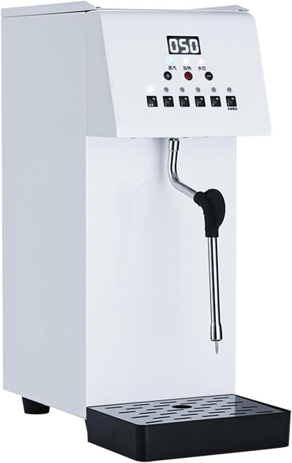 Hydravex Mousseurs à lait automatiques, 6 L, Argenté, Mousseur à lait et cuiseur vapeur professionnel, mousseur à lait électrique